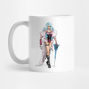 Blue Hair Warrior Mug